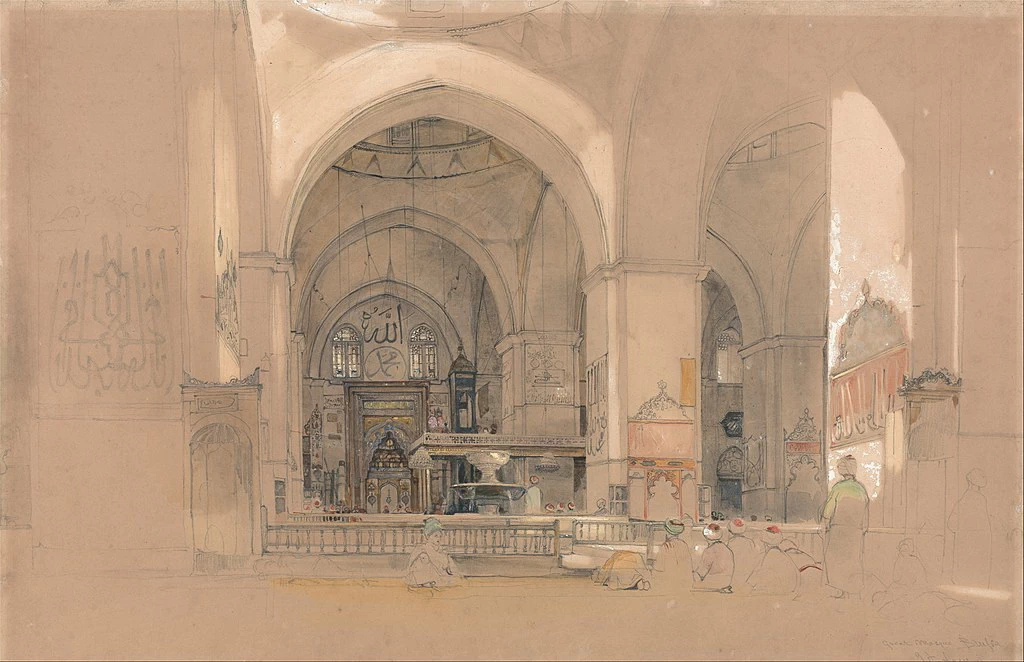 Interno della Grande Moschea a Bursa